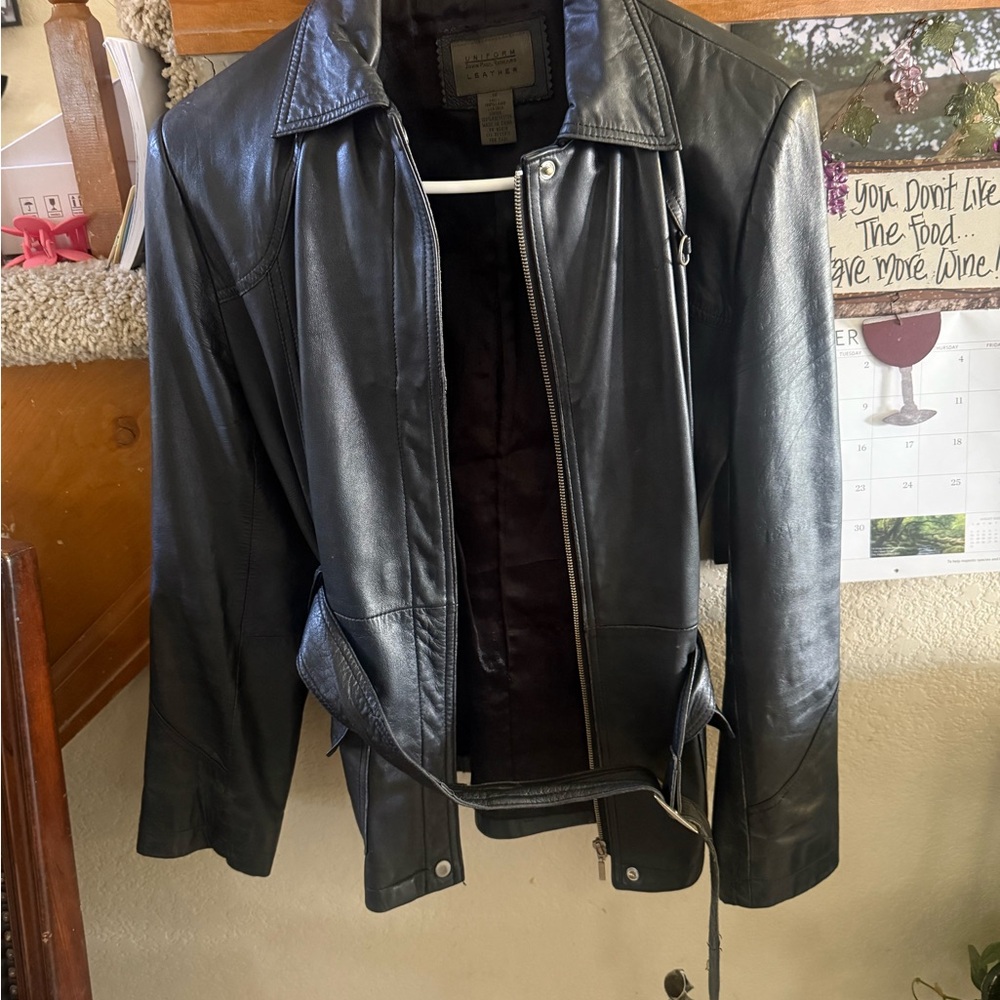 JohnPaulRichard Classic Black Leather Jacket